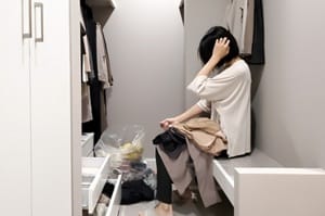 収納ができない女性
