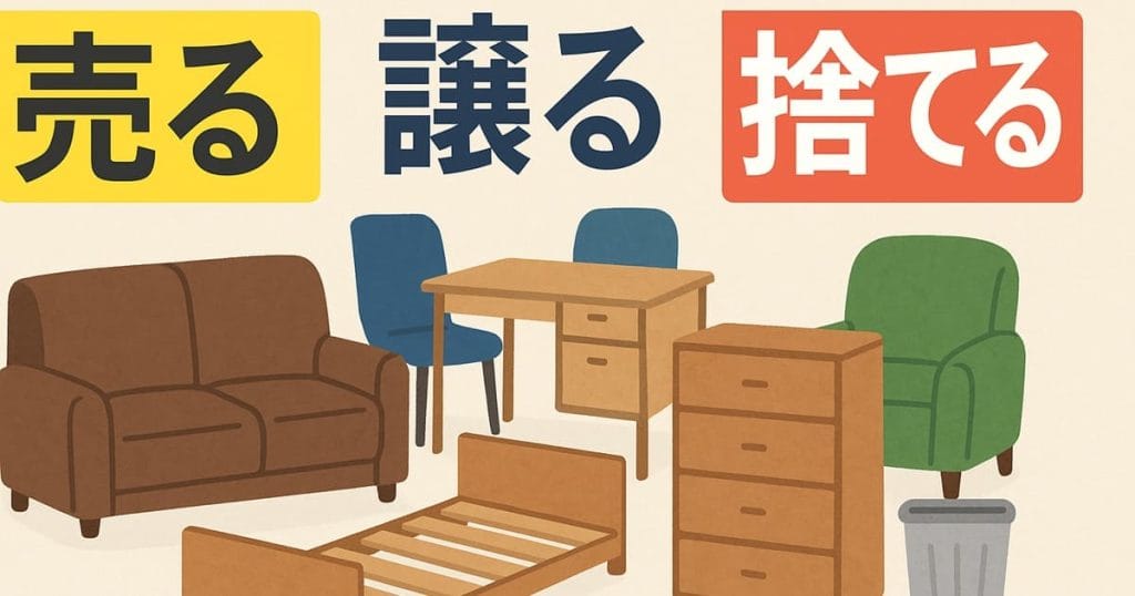 家具を売る・譲る・捨てる